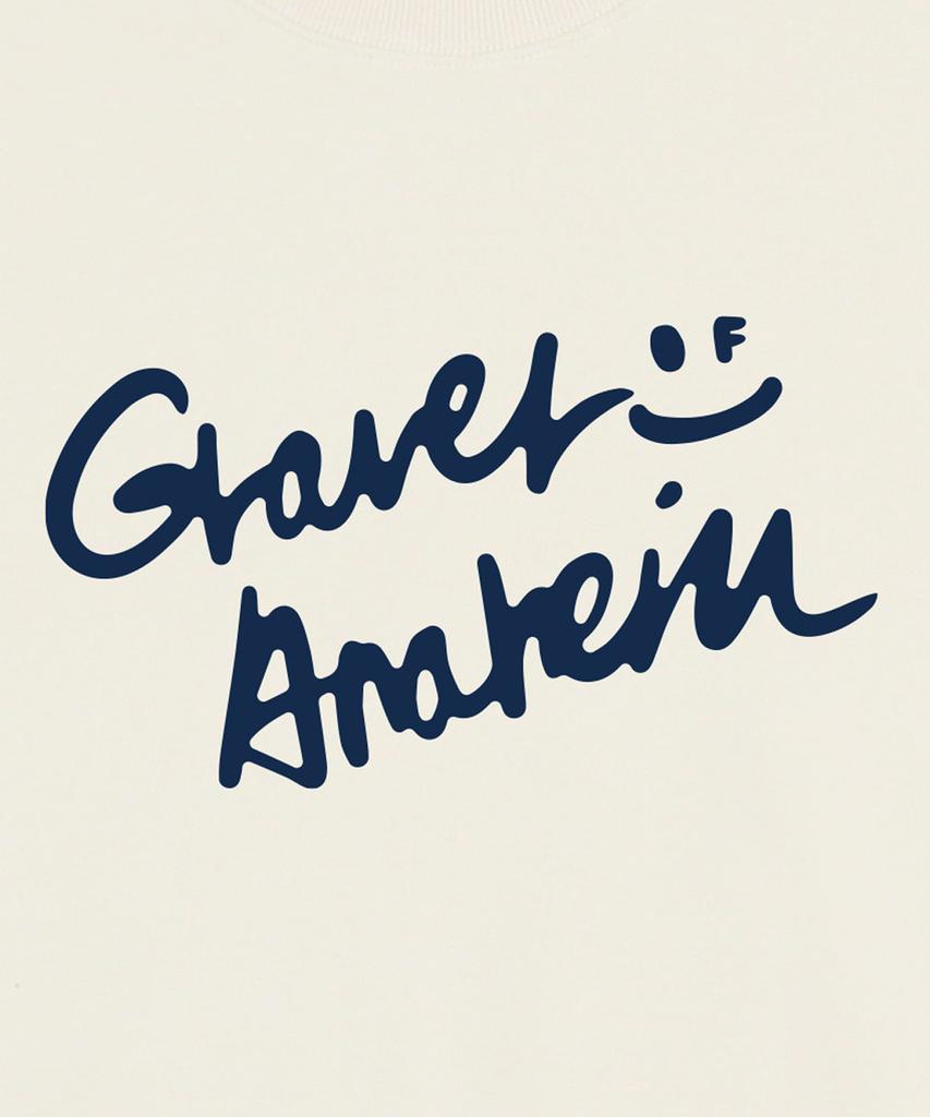GRAVER [Unisex] Drawing Logo Smile Sweatshirt_Cream