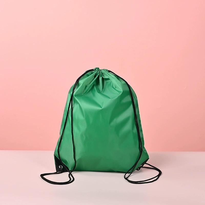 1PC Modern & Hard-Wearing Gym Organizer Backpack with Double Shoulder Tote and Nylon Oxford Pocket Storage Bag зелёный