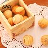 Clothes Storage 5Pcs Cedar Ball Moisture-proof Long Lasting Aroma Light Scented Round Shape Easy Block to Carry Mustiness Prevention Compact Wood for
