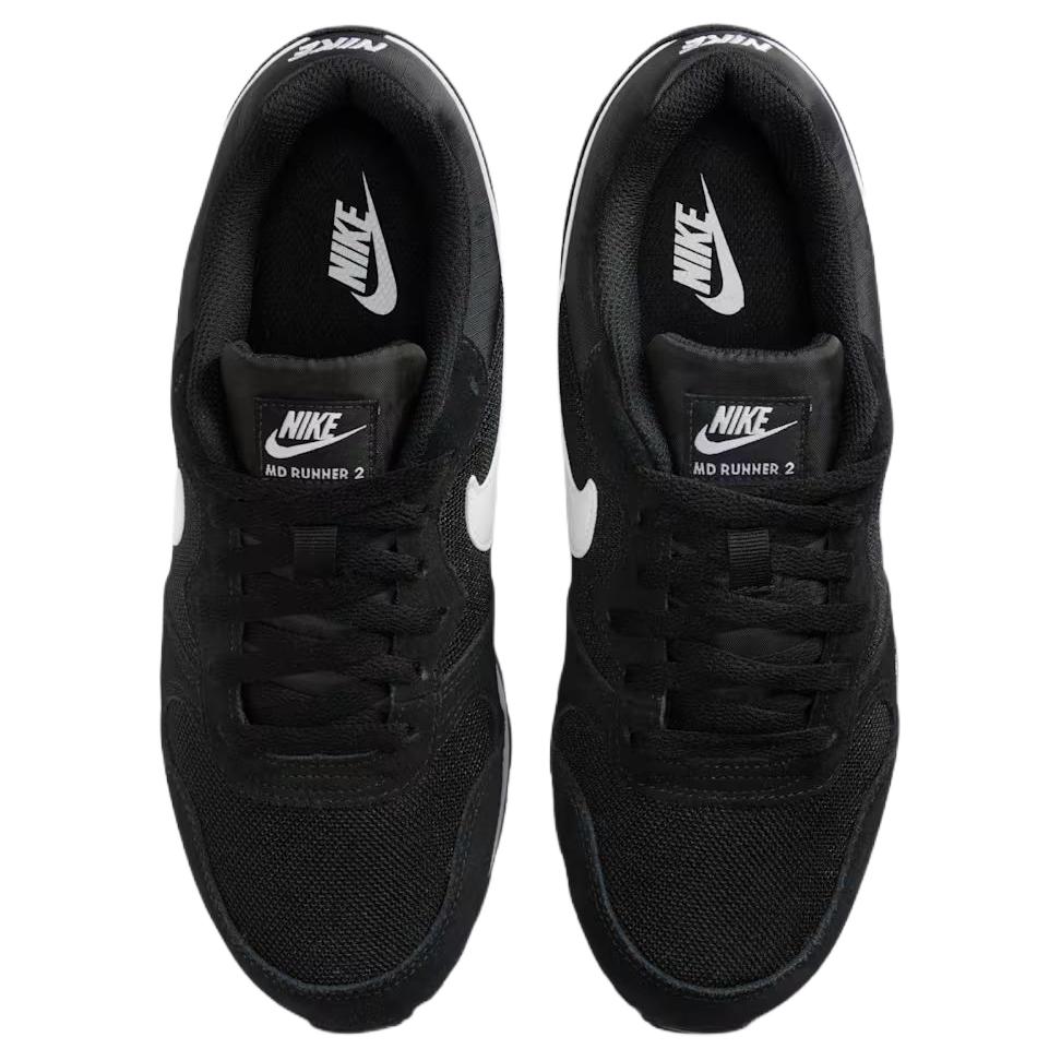 Nike MD Runner 2 Wygodne Wytrzymałe Oddychające Buty do Biegania Damskie sneakersy Czarne Białe 749869-018