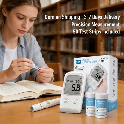 Pocket-Sized Mini Blood Glucose Meter, Monitor Anytime Without Taking Space During Commutes