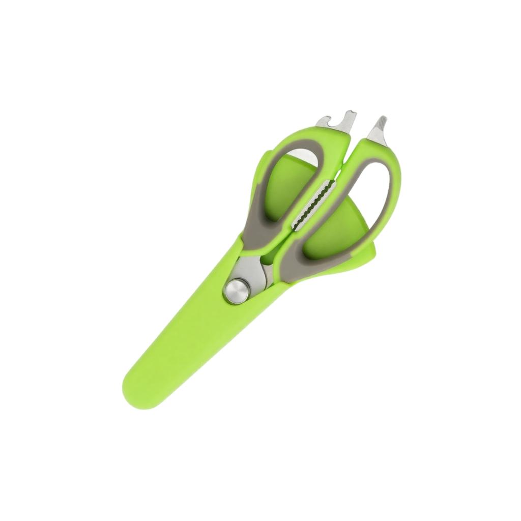 Multifunctional Stainless Steel Kitchen Food Scissors with Magnetic Protective Sheath Chicken Bone Cutter Heavy Duty Kitchen Shears for Home Use