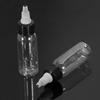 30ml New White Twist Cap Empty Plastic Tattoo Ink Pigment Makeup Clear Transparent Bottle