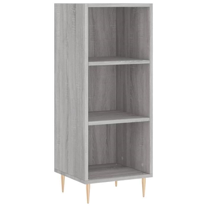 VidaXL Buffet Sonoma Grey 34.5x32.5x90 Cm Engineered Wood 828722