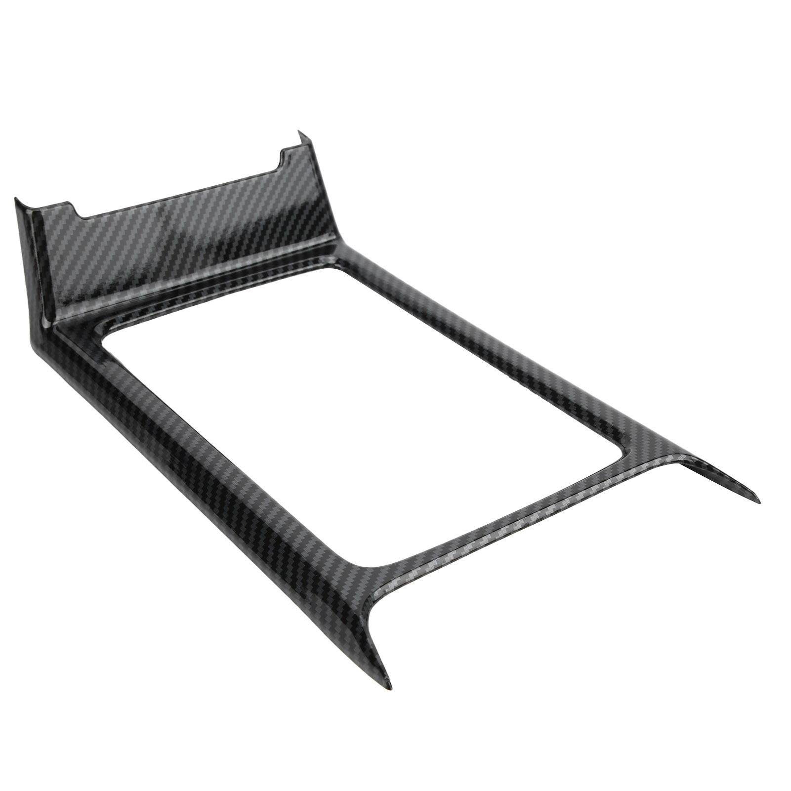 

Central Console Water Cup Holder Trim Frame Carbon Fiber Style Fit for MK8 2020‑2021