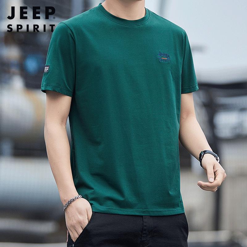 

JEEP SPIRIT Men s Casual Round Neck Short Sleeve T-Shirt 3XL