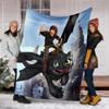 Dragon Theme Printed Blanket Perfect For Couch Bed Travel Outdoor Use Machine Washable Cozy Durable