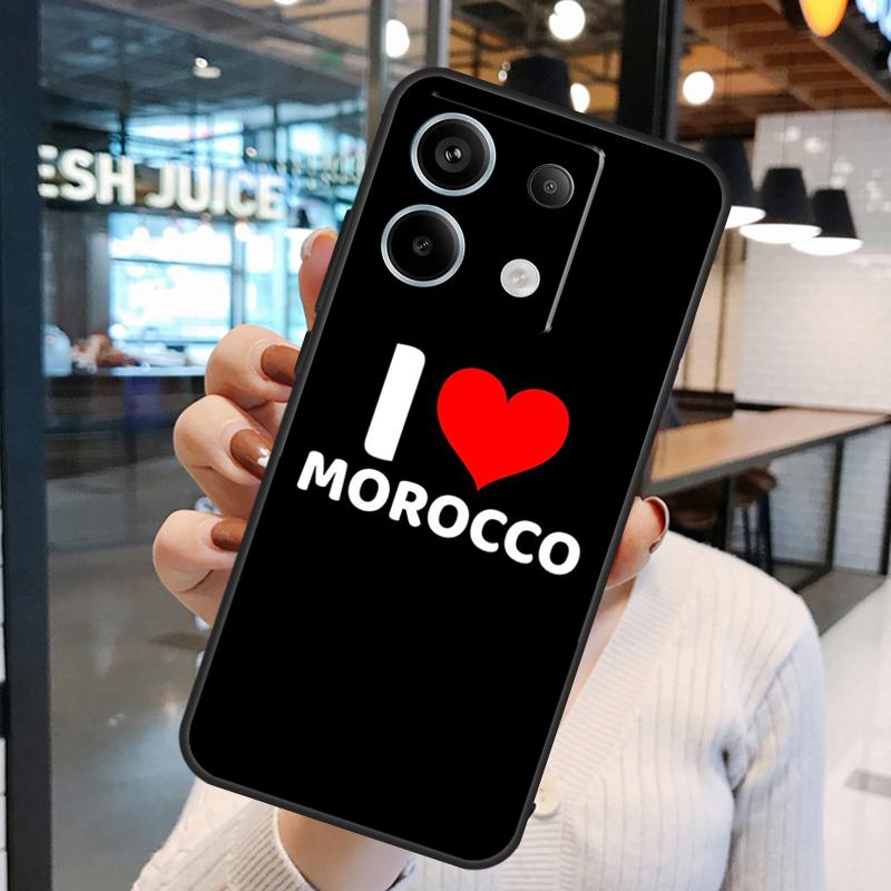 Morocco Map Flag Case For Xiaomi Redmi Note 15 Pro Plus 10 11 12 13 14 Pro Redmi 15 15C 10C 12C 13C 14C Cover