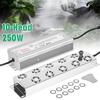 250W10 Fogger for Air Humidifier Hydroponics Nebulizer 304 Steel Atomizer Plate DC 48V Head Ultrasonic Mist Maker
