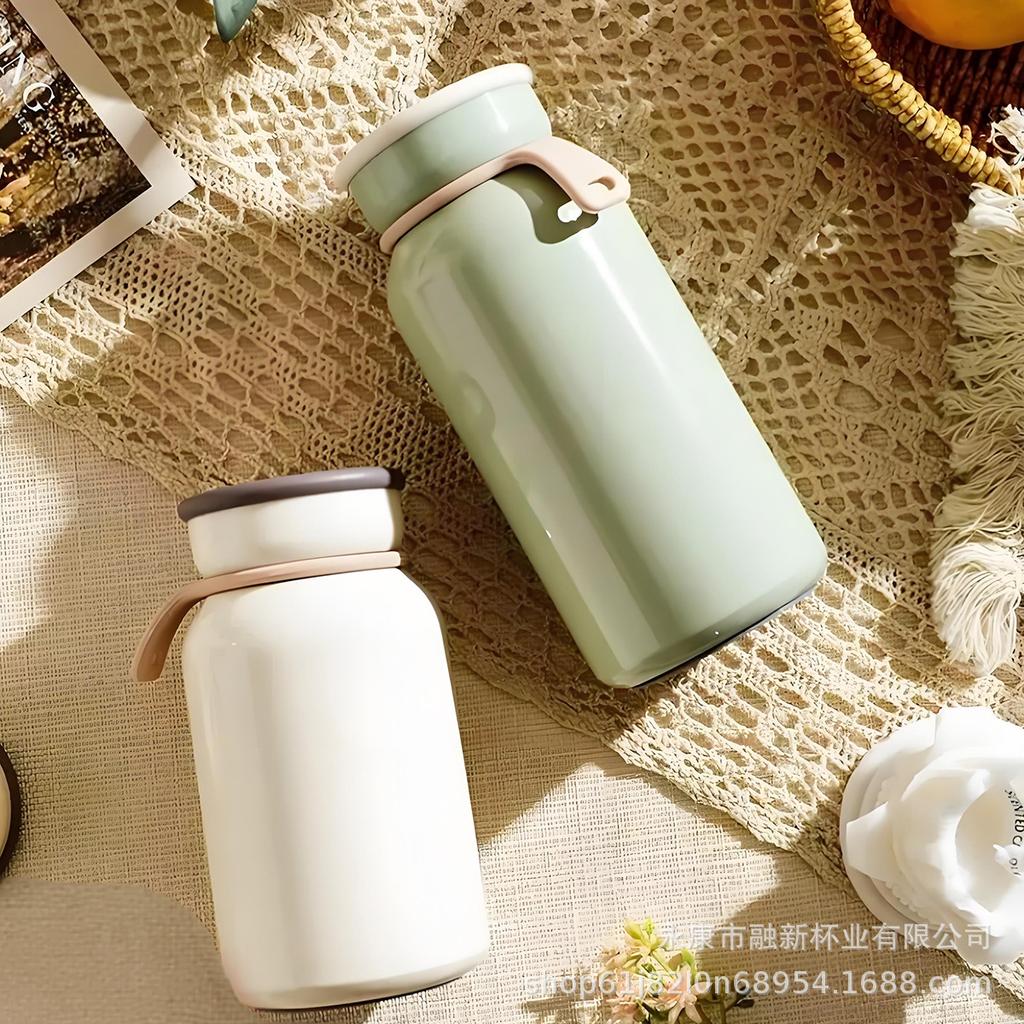 Japanese milk thermos cup stainless steel pocket cup student school accompanying cup activity cup