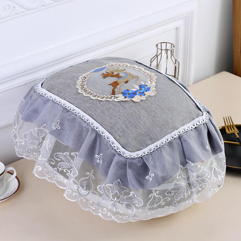 

Universal Rice Cooker Dust Cover Air Fryer Cover Lace Rice Pot Cover Kitchen Electric Pressure Cooker Protector Dustproof Cover