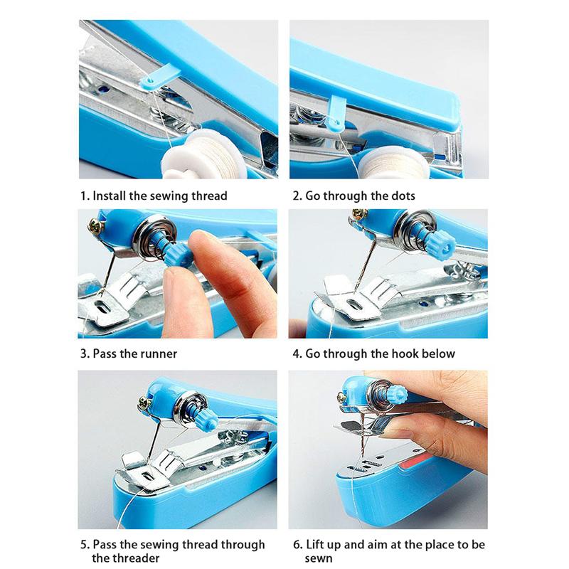 1 Pièce Mini Machines à Coudre Travail à l'Aiguille Machines à Coudre Portables Outils de Travail Manuel