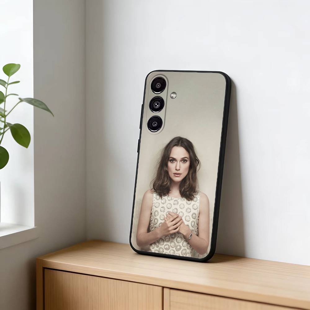 Keira Knightley Phone Case For Samsung Galaxy A20,21s,22,31,32,52,53,72,73,80,91 Soft Black Shell