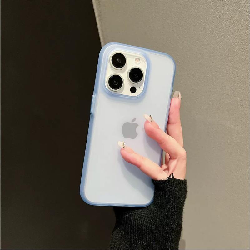 

Подходит для Apple 16 ProMax Чехол для мобильного телефона Кожа Матовый IPhone 15 Прозрачный Простой 14 Противоударный защитный чехол 12 iPhone11