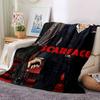 1pc Scarface-Inspired Flannel Blanket - Soft Cozy All-Season Throw for Bedroom, Sofa, Camping, Travel - Perfect Gift for Movie FansB56