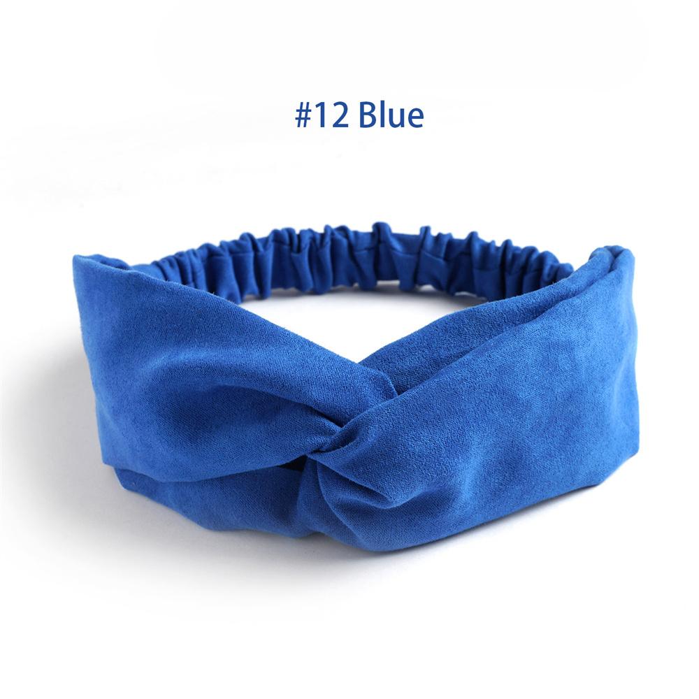 Fasce Elastiche Intrecciate per Donna Fasce per Capelli a Incrocio Copricapo Vintage in Scamosciato Fascia per Yoga Allenamento Accessori per Capelli Turban