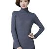 Black women's turtleneck thickened warm new sweater short winter pullover slim fit large size knitted bottoming shirt looks thin