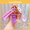 Stylish Resin Bear Keychain Transparent Design For Creative Giving Gift