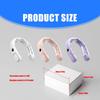 Semiconductor Hanging Necks Fan Bladeless Rechargeable Digital Display Fan Portable Cooling Gadget for Adults and Kids