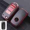 3 Buttons Key Case for Volkswagen Polo Tiguan Passat Golf Jetta Lavida Tpu Leather Protection Shell Bag for Skoda Octavia Seat