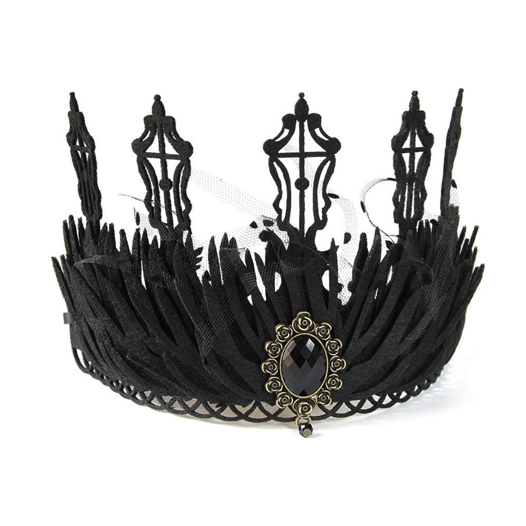 Gothicism Rose Headbands Halloween Cosplay Hair Hoop Carnivals Headbands for Bridal Wedding and Festival