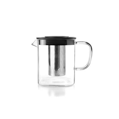 Kettle - Ibili - Square - 0.6 L - Borosilicate Glass - 18/10 Stainless Steel - Stainless Steel Filter