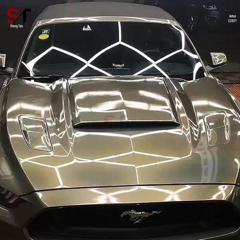 Roush Style Carbon Fiber Hood Cover for Ford Mustang
