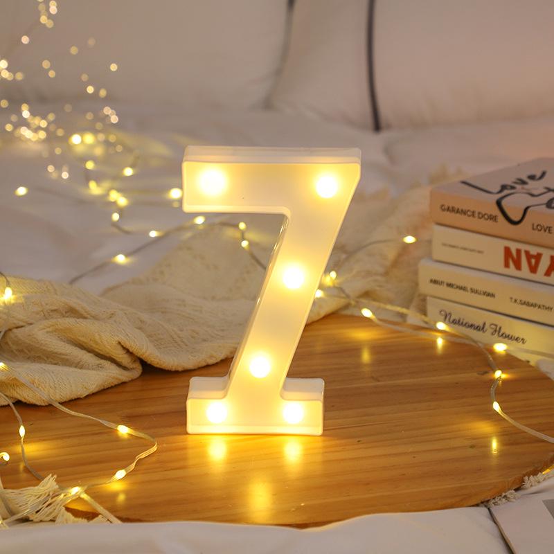 LED Letter and Number Lights for Celebrations and Proposals