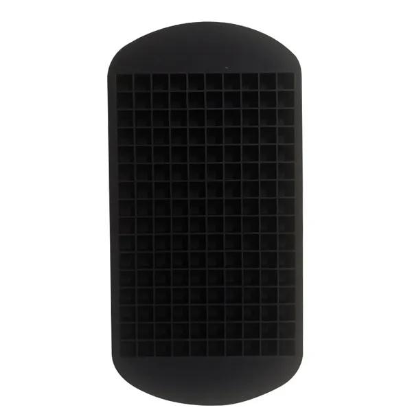 

160 Grids Mini Ice Cube Tray, Square Ice Cube Mold, Small Ice Ball Maker for Chilling Drinks Coffee Juice Cocktail чёрный