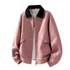Men's Leather Patchwork Lapel Motorcycle Jacket, Couple's Functional Coat