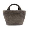 VITAFELICE Genuine Leather Handbag for Women Gray 3-Space (inb-10194z) (Fur Beige)