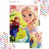 Frozen Elsa and Anna Diamond Painting Art Kit Handmade DIY Home Decor Gifts