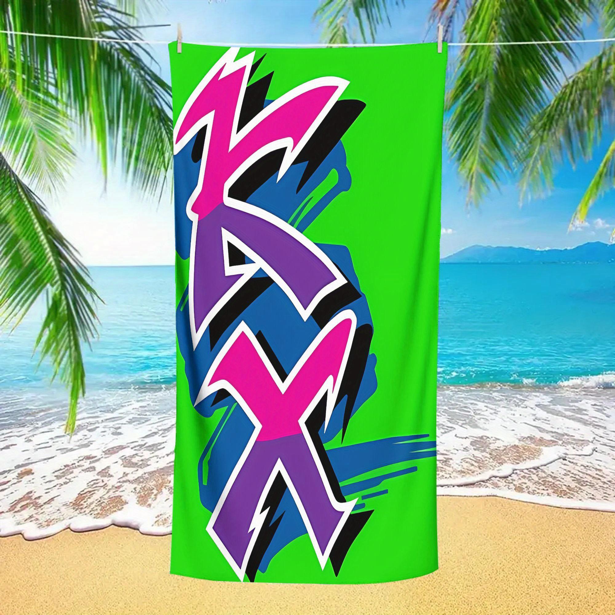 

The Green Beast Beach Towel, Quick Dry Soft Absorbent Swimming Towel for Outdoor Traveling Camping Surfing W40*H60(CM)