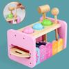 Children's Wooden Rainbow Music Knocking Table Eight-tone Knocking Piano Cognitive Hamster Parent-Child Toy