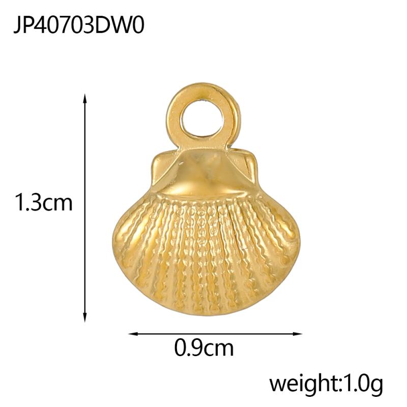 CARLIDANA Stainless Steel Waterproof sunflower Cross Heart Star Butterfly Pendants Gold Geometric Charm DIY Jewelry Accessories