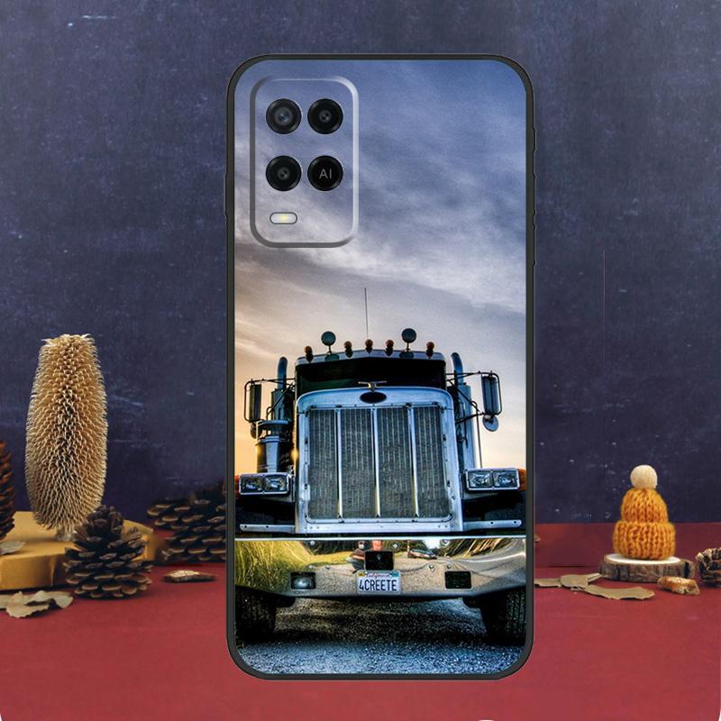 Cool Heavy Truck Car Case For Oppo A94 A74 A54 A15 A17 A57 A6 A5 Pro A16 A76 A96 A40 A60 A80 A18 A38 A58 A78 A98