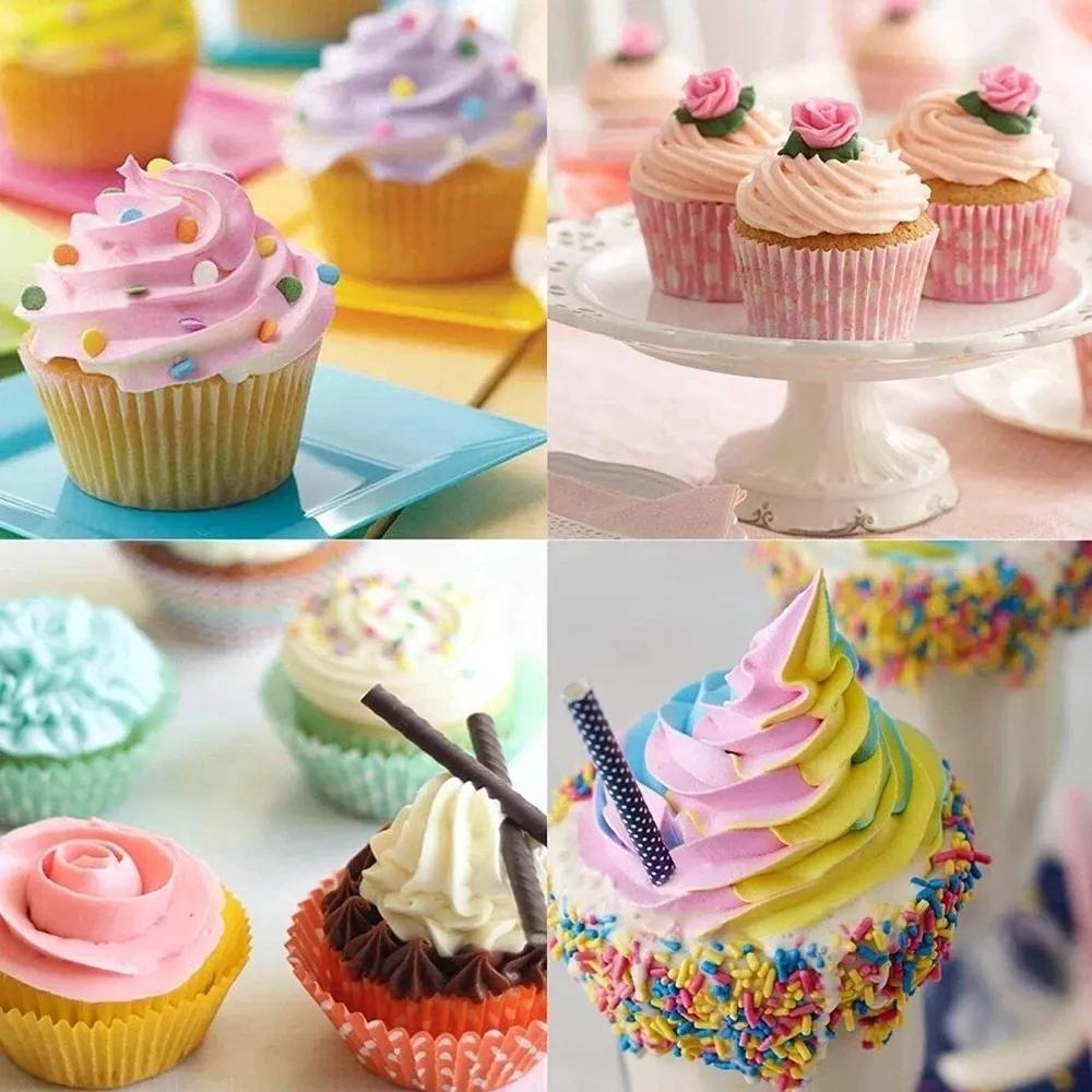 8/14/50 Stück Lila Silikon Spritzbeutel Spitzen Küche DIY Kuchen Vereisung Spritzen Edelstahl Düse Wiederverwendbar Creme Dekorieren Mund Werkzeuge