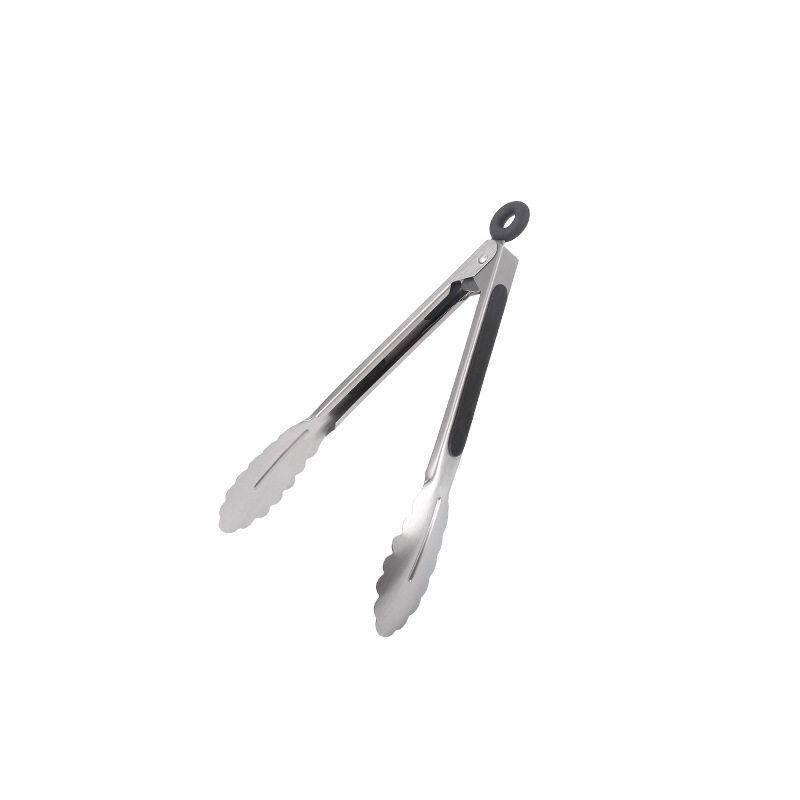 

Stainless Steel High-Heat Resistant BBQ and Grilling Tongs - Thick, Anti-Pinch Design for Scalding, Frying, and Handling Meat.