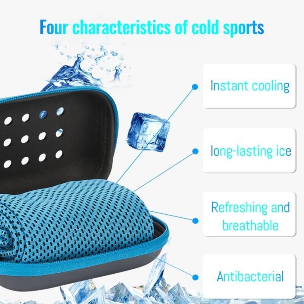 Mini Cold Sweat Absorbent Towel Portable Running Fitness Towel Outdoor Cooling Towel Jogging