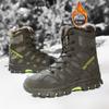 Zimowe wysokie buty turystyczne męskie Outdoor Mountain Climbing Sneaker męskie najwyższej jakości modne codzienne buty śnieżne do wędkowania i polowania