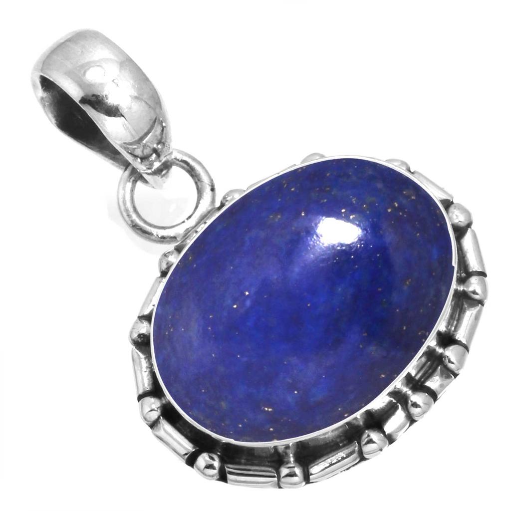 925 Sterling Silver Pendant Women Gemstone Handmade Jewelry Easter Gift Blue Green Purple Copper Turquoise Pearl Lapis Mother Of Pearl Fashion