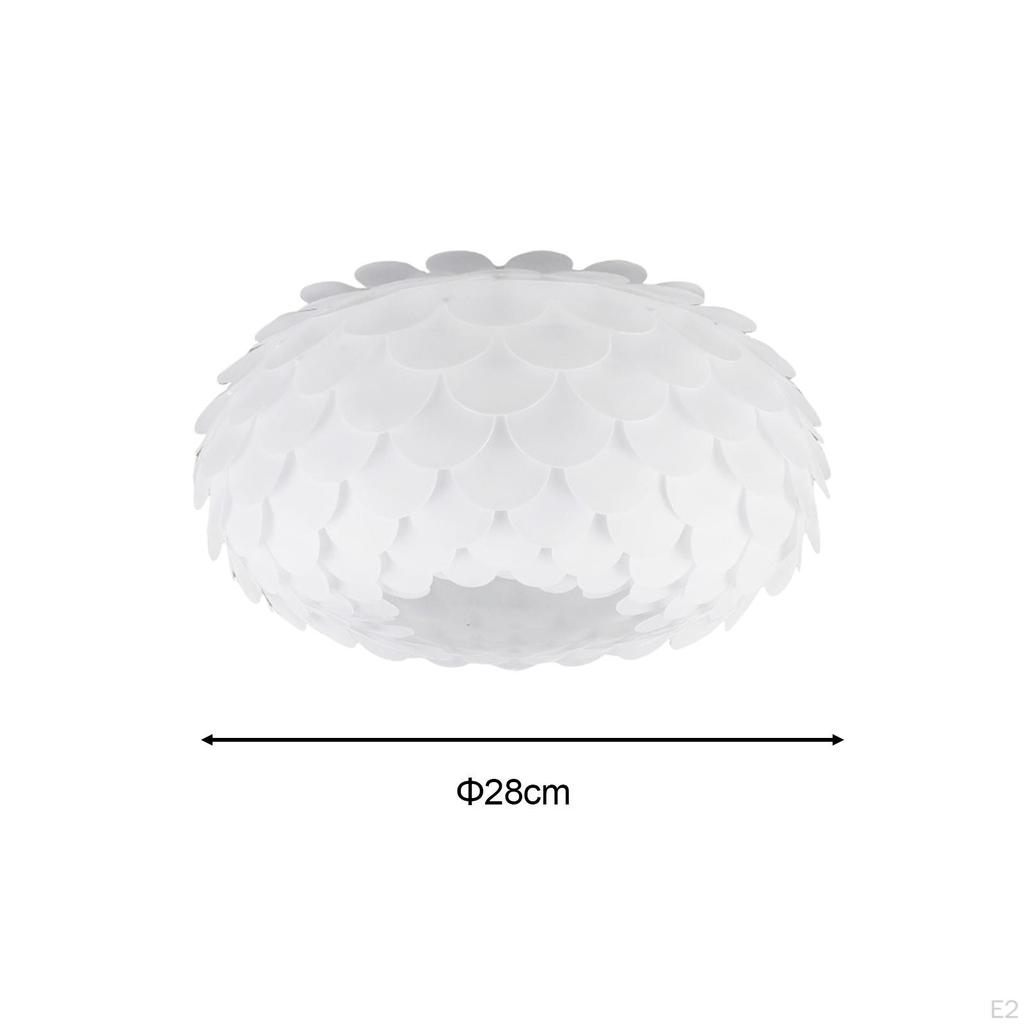 Elegant Pendant Lamp Shade for Stylish Hanging Ceiling Light or Floor In White