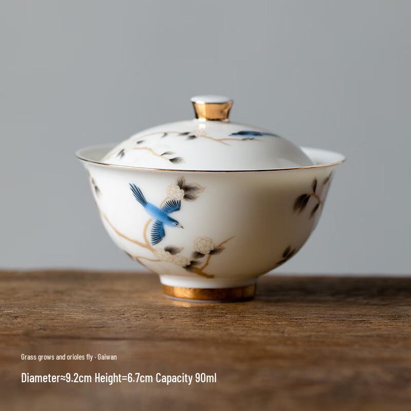 Dehua White Porcelain Kung Fu Tea Gaiwan