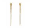 Kenjie McQueen Skull Pendant Earrings - Women's European & American Punk Studs & Ear Clips