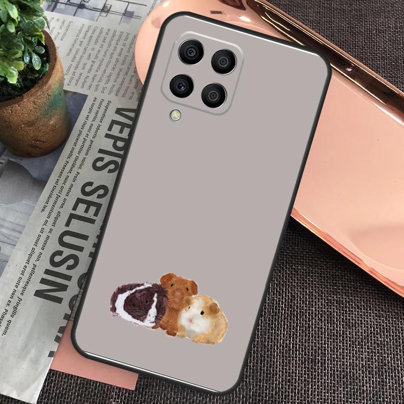 Cute Cartoon Guinea Pig Case For Samsung Galaxy M32 M31 M12 M52 M13 M33 M53 M11 M51 M15 M55 M14 M34 M54 M20 M30s