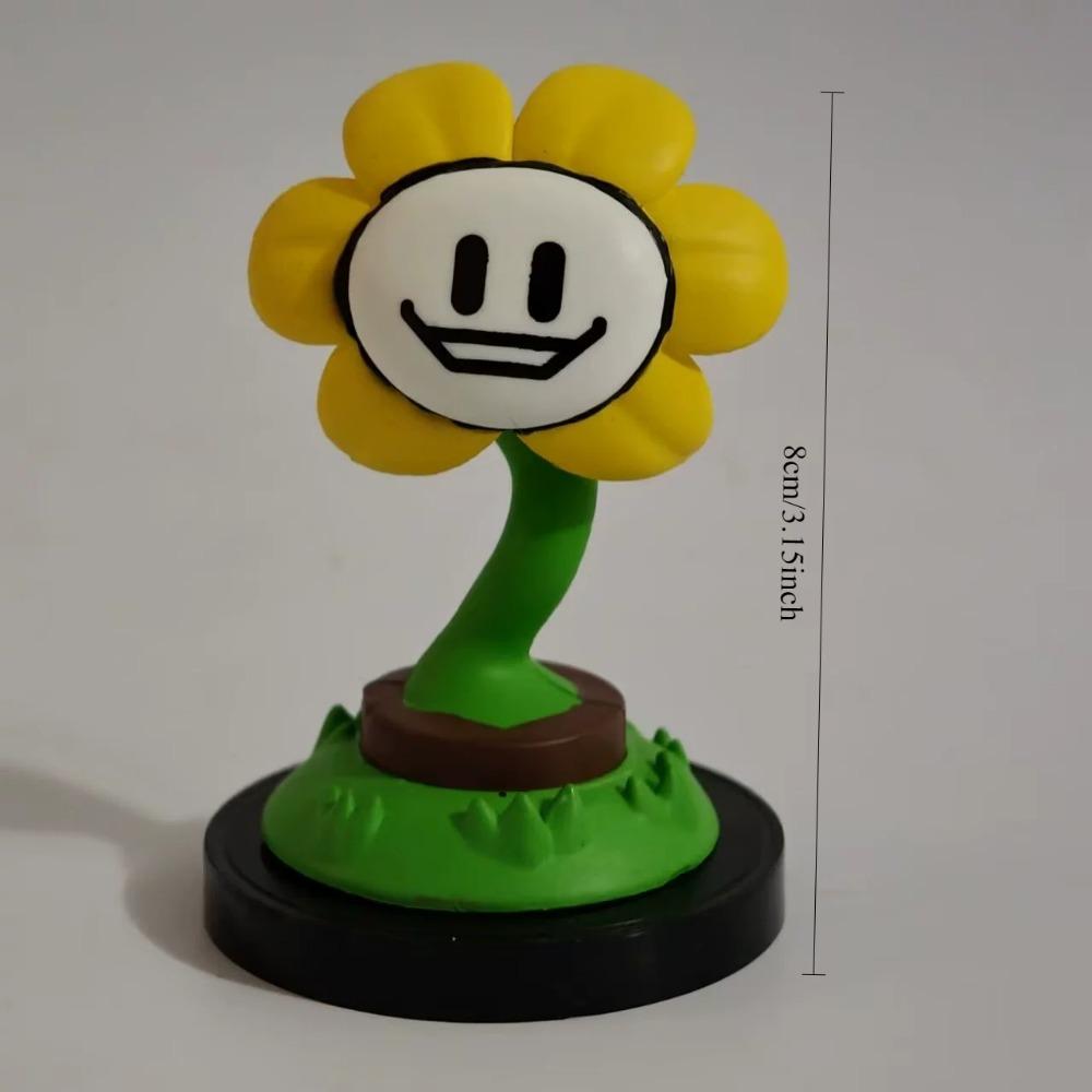 

Фигурка Aixlan UNDERTALE Flowey Sans Q Version из ПВХ, фигурка Amine, подарок на день рождения, коллекционная фигурка
