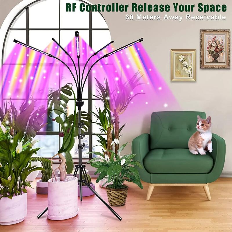 1Pc 3 Colors Tripod USB Phyto Lamp Full Spectrum Hydroponics Bulb LED Grow Light Indoor Plants Lamp Greenhouse Veg Flower Phytolamp