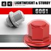 NICECNC Red Cylinder Cover FCR Carburetor Bolt Plug Cap & O-Ring Compatible with Honda CRF150R CRF250R CRF450R Compatible with Suzuki RMZ250