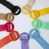 Summer Resin Round Buckle Pp Grass Elastic Woven Wide Belt Beach Niche Exterior Dress Waist Seal