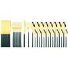 32Pcs Black Gold Cutlery Set Knife Forks Coffee Spoons Dinnerware Set Stainless Steel Tableware Western Kitchen Silverware Set